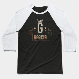 Garcia Name style Design Baseball T-Shirt